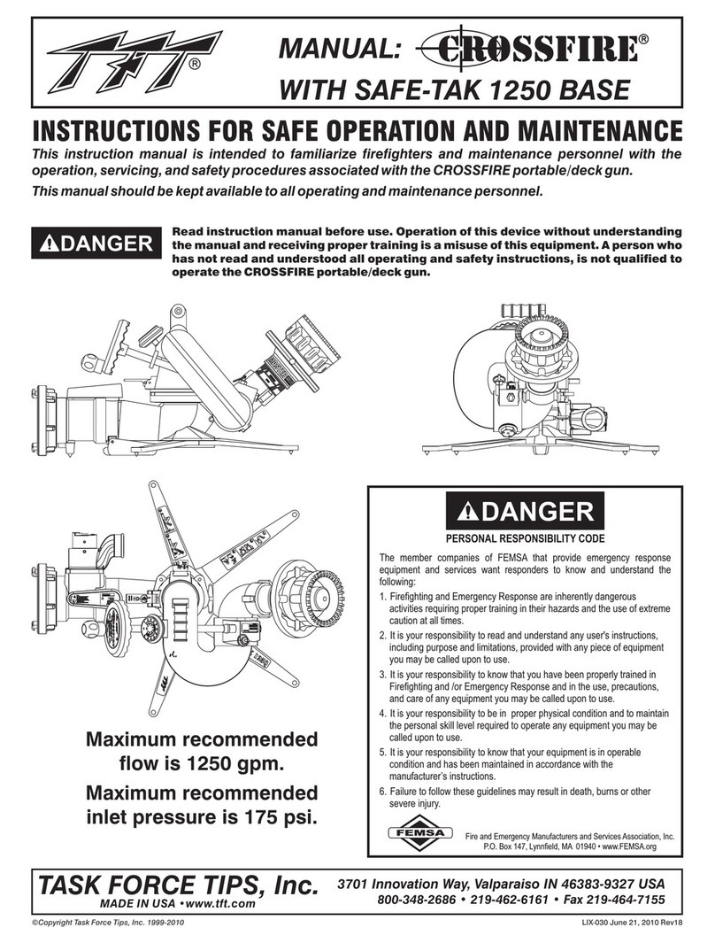 Task Force Tips Crossfire with Safe-Tak 1250 Base INSTRUCTIONS FOR SAFE OPERATION AND MAINTENANCE