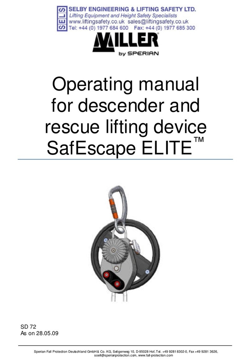 Sperian Miller SafEscape ELITE operating manual