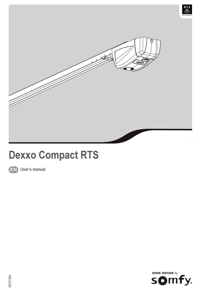 SOMFY Dexxo Compact RTS User manual