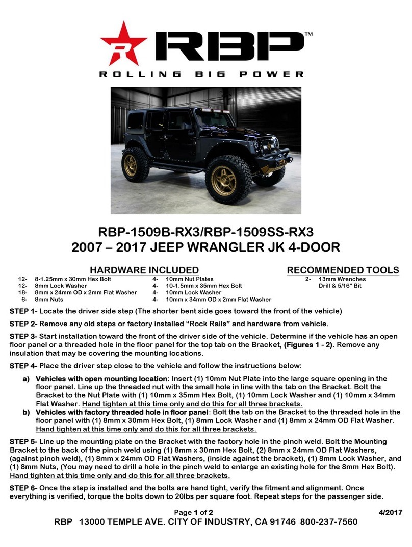 RBP RBP-1509B-RX3 instructions