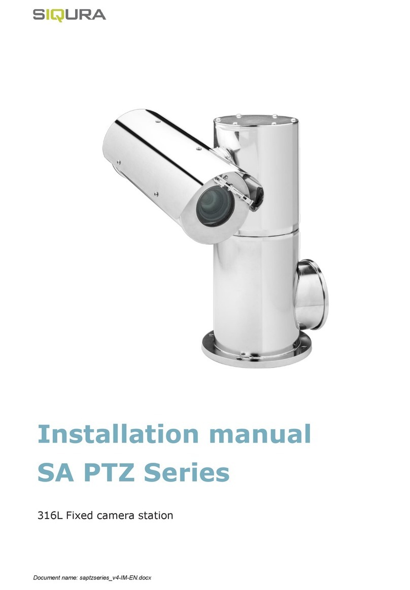 Siqura SA PTZ Series installation manual