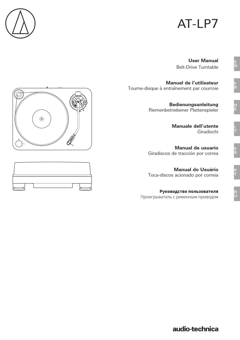 Audio Technica AT-LP7 User manual