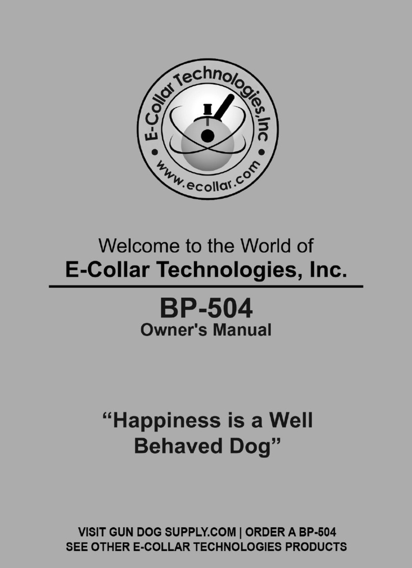 E-Collar Technologies Barkless Pro BP-504 owner's manual