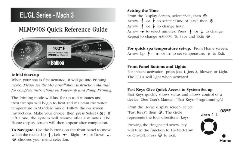 Balboa Water Group EL Series User manual