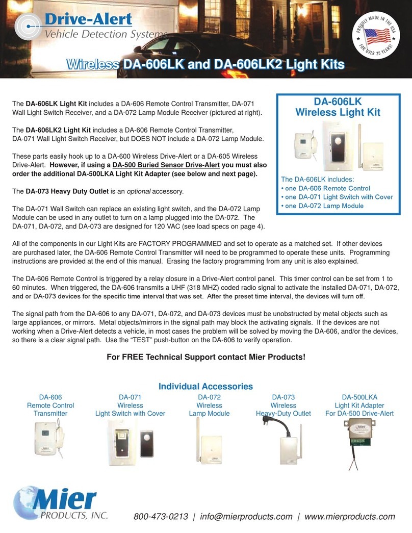 Mier products Drive-Alert DA-606LK quick start guide