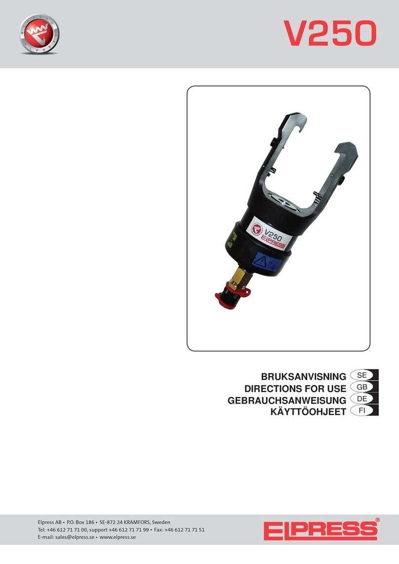 Elpress V250 Directions for use