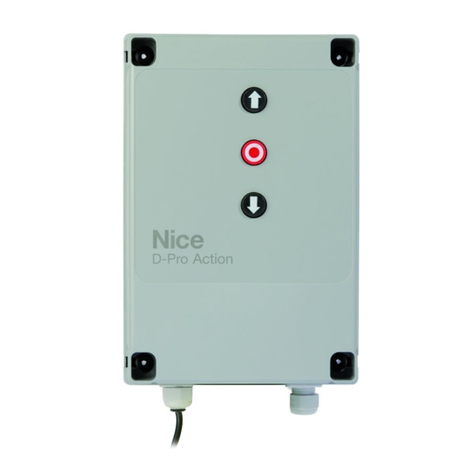 Nice D-Pro Action Series Instructions and warnings for installation and use Nice D-Pro Action Series Instructions and warnings for installation and use