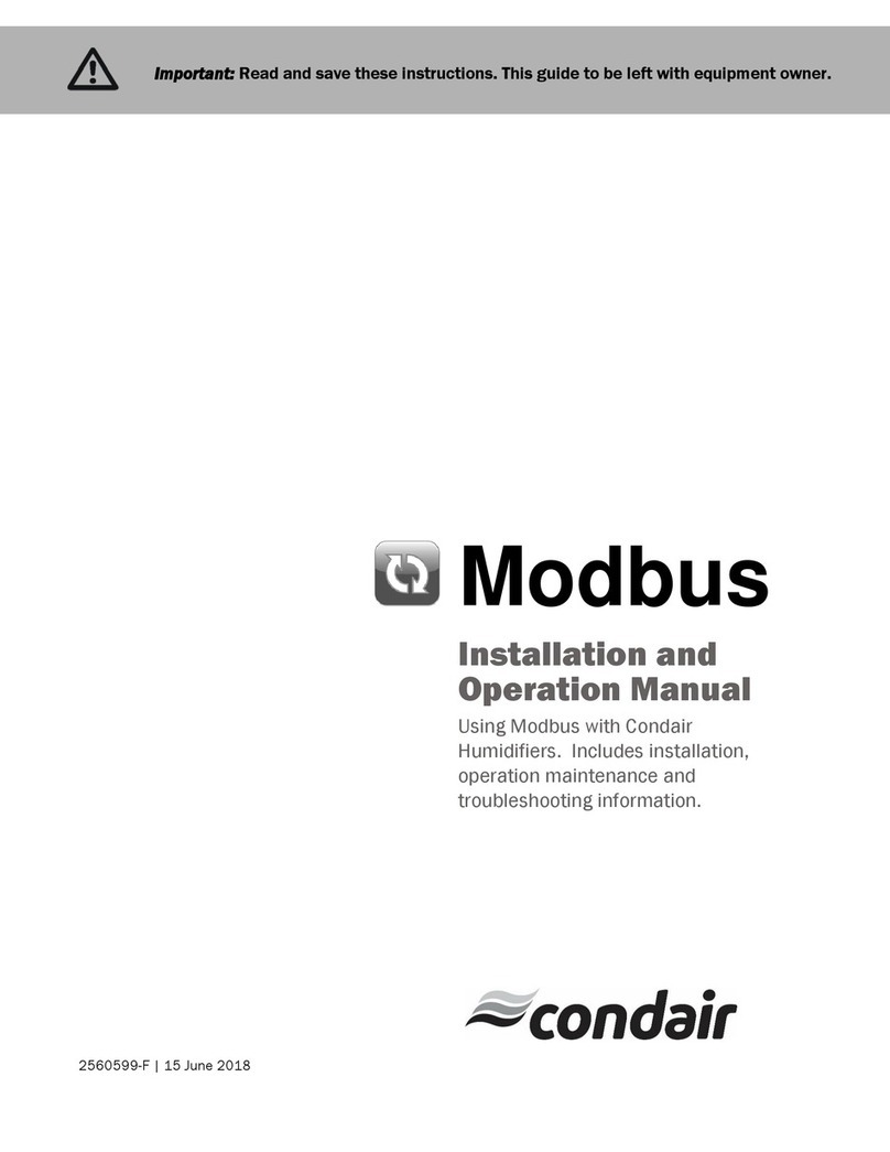 Condair Modbus RTU Operation manual
