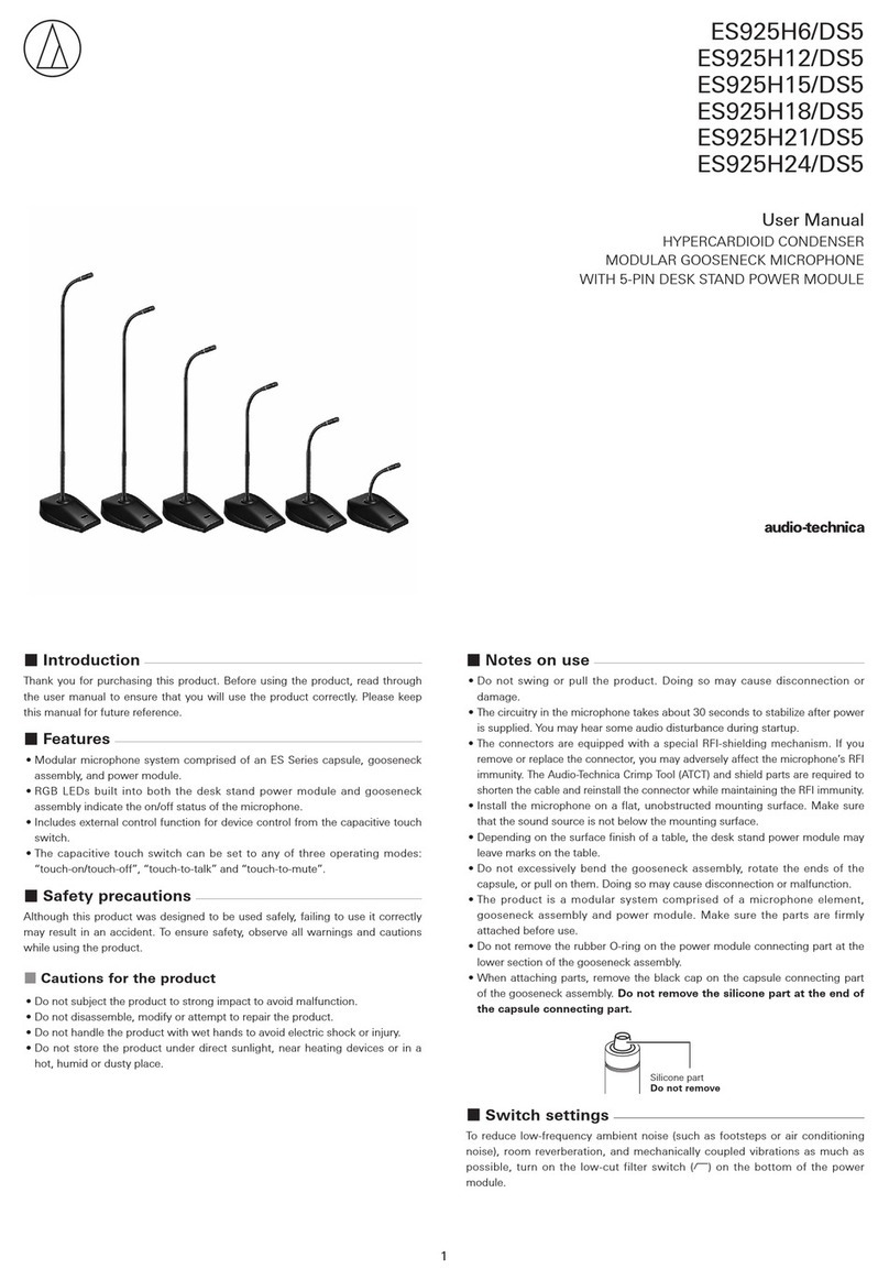 Audio Technica ES925H6/DS5 User manual