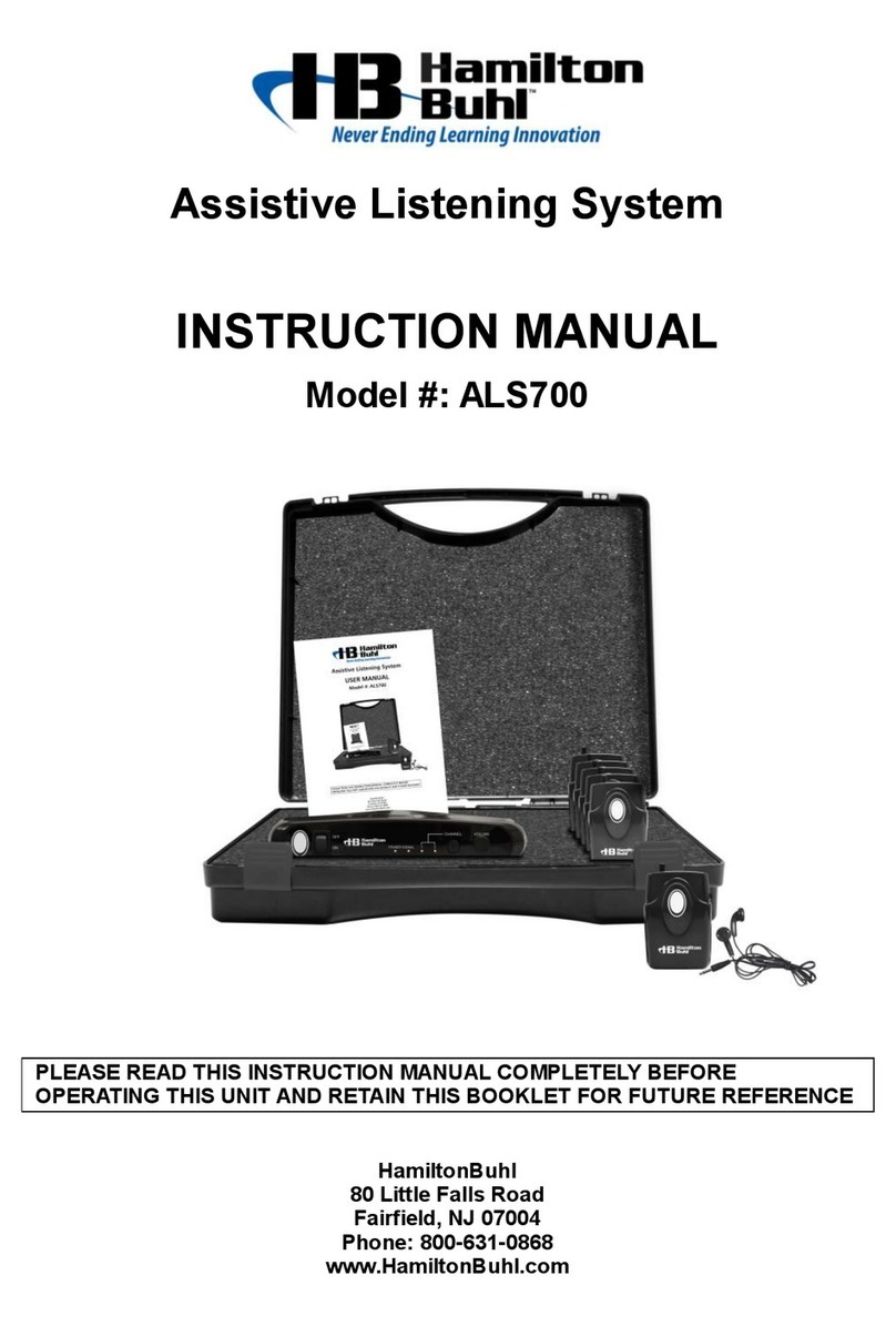 Hamilton/Buhl ALS700 instruction manual