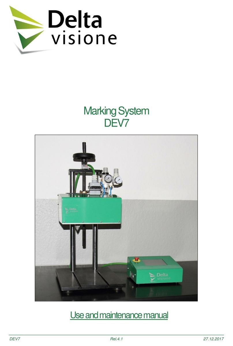 Delta Visione DEV7 Use and maintenance manual