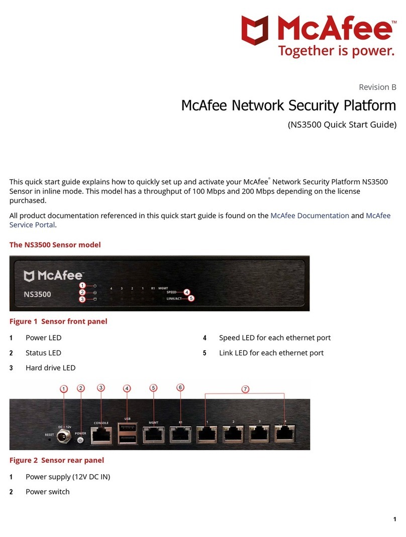 McAfee NS3500 User manual McAfee NS3500 User manual