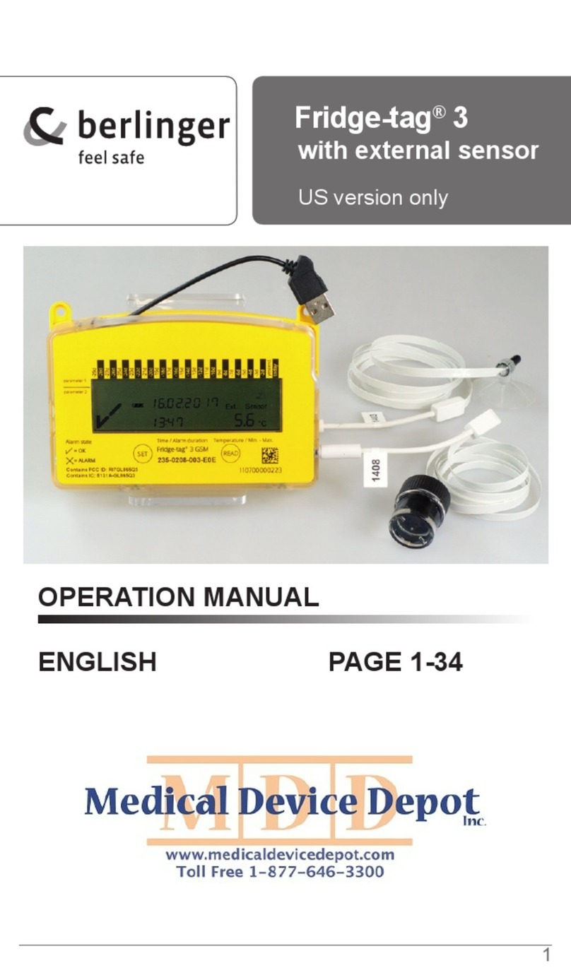berlinger Fridge-tag 3 Operation manual berlinger Fridge-tag 3 Operation manual