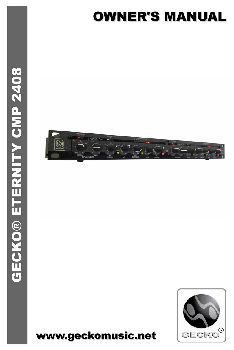 Gecko ETERNITY CMP 2408 User manual
