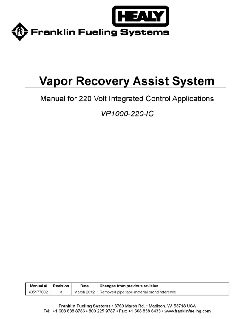 Franklin Fueling Systems HEALY VP1000-220-IC manual