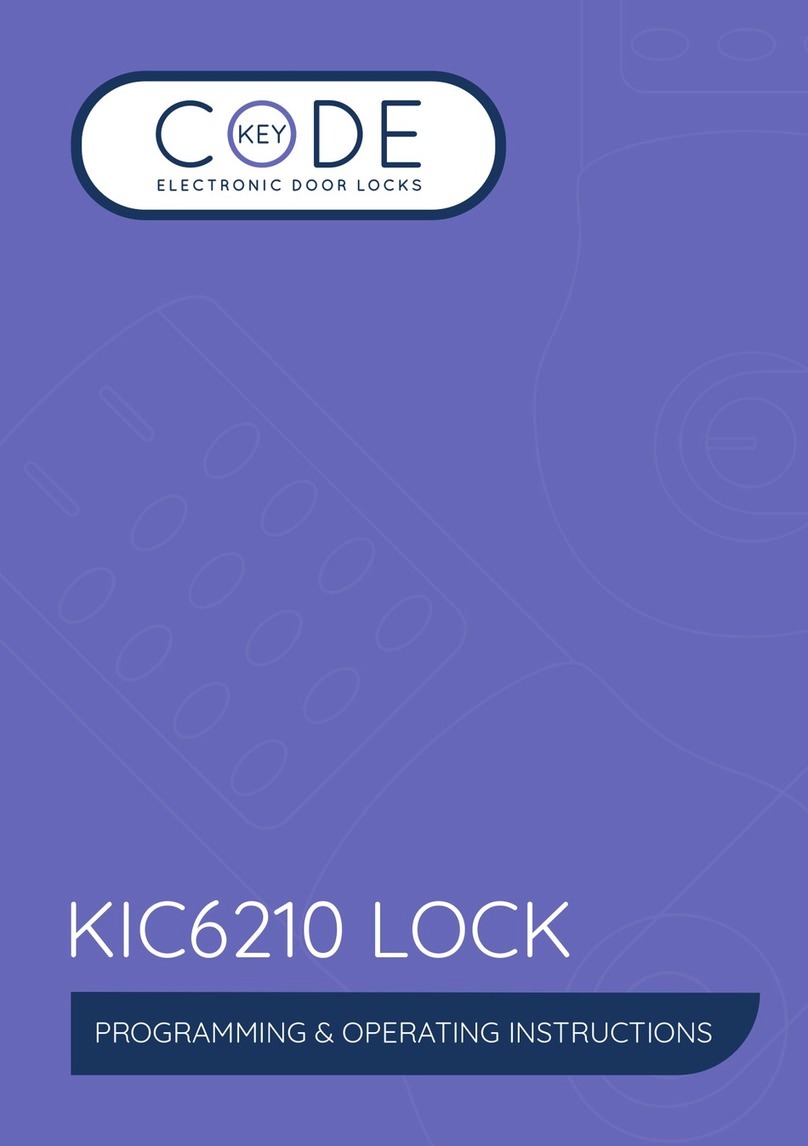 Keyincode KIC6210 Programming & operating instructions