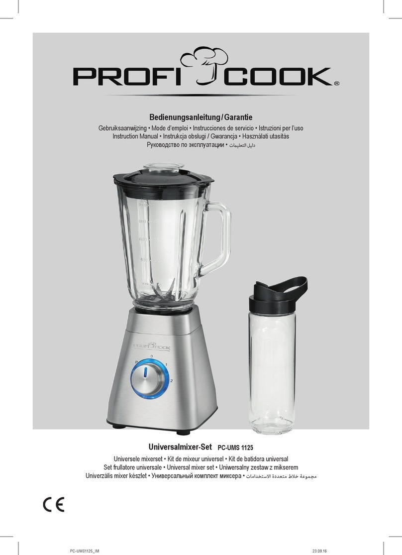Proficook PC-UMS 1125 instruction manual