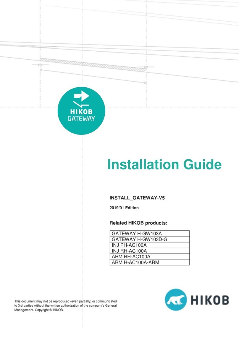 HIKOB GATEWAY H-GW103A User manual