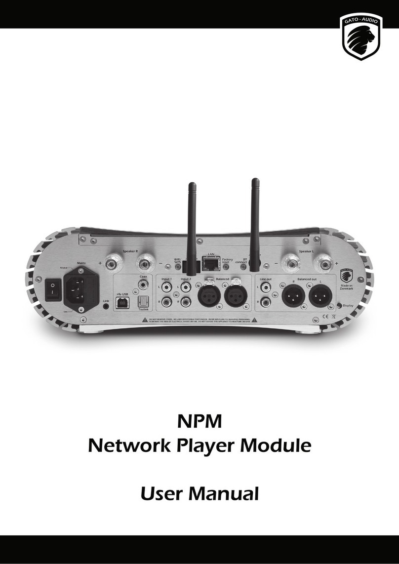Gato Audio Network Player Module user manual