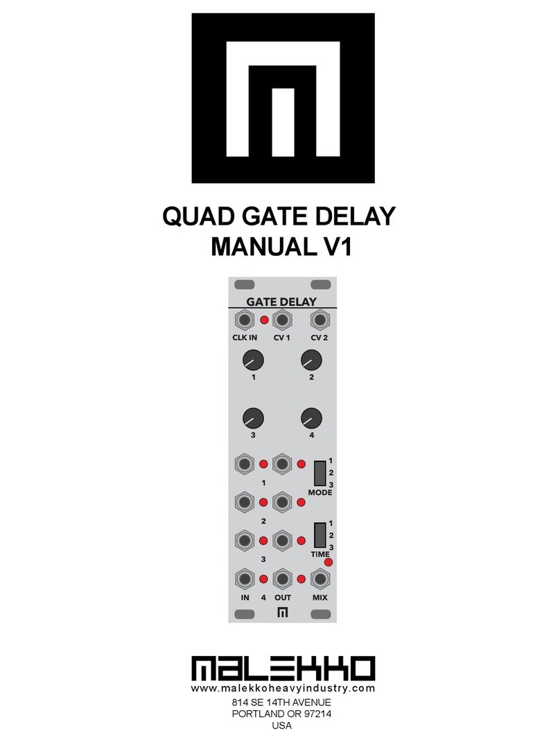 Malekko QUAD GATE DELAY manual