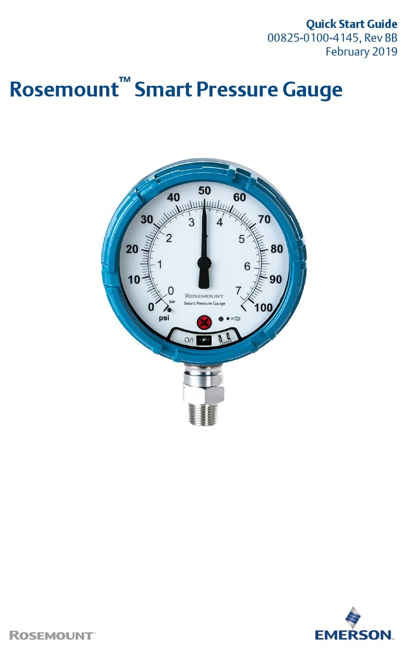 Emerson Rosemount WPG: Rosemount SPG User manual