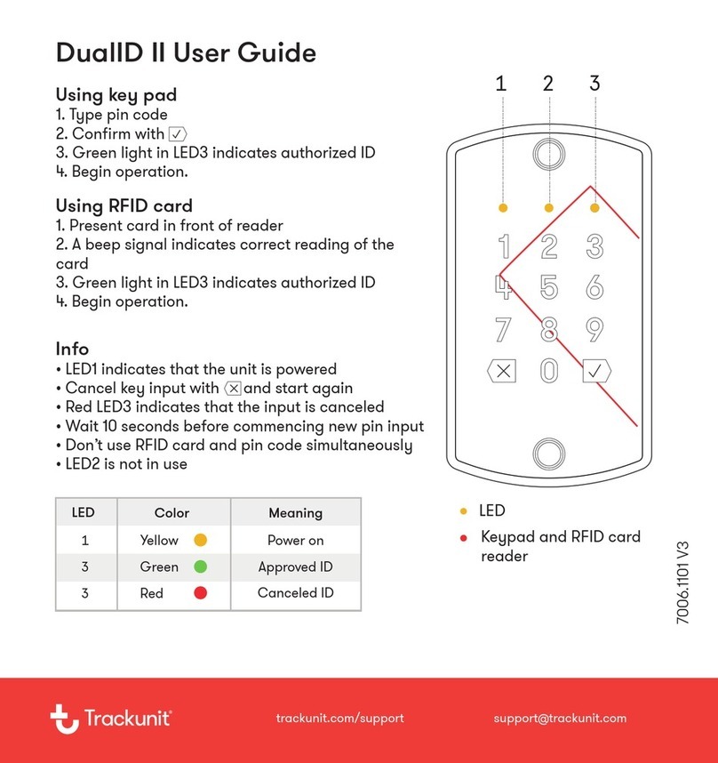 Trackunit DualID II user guide