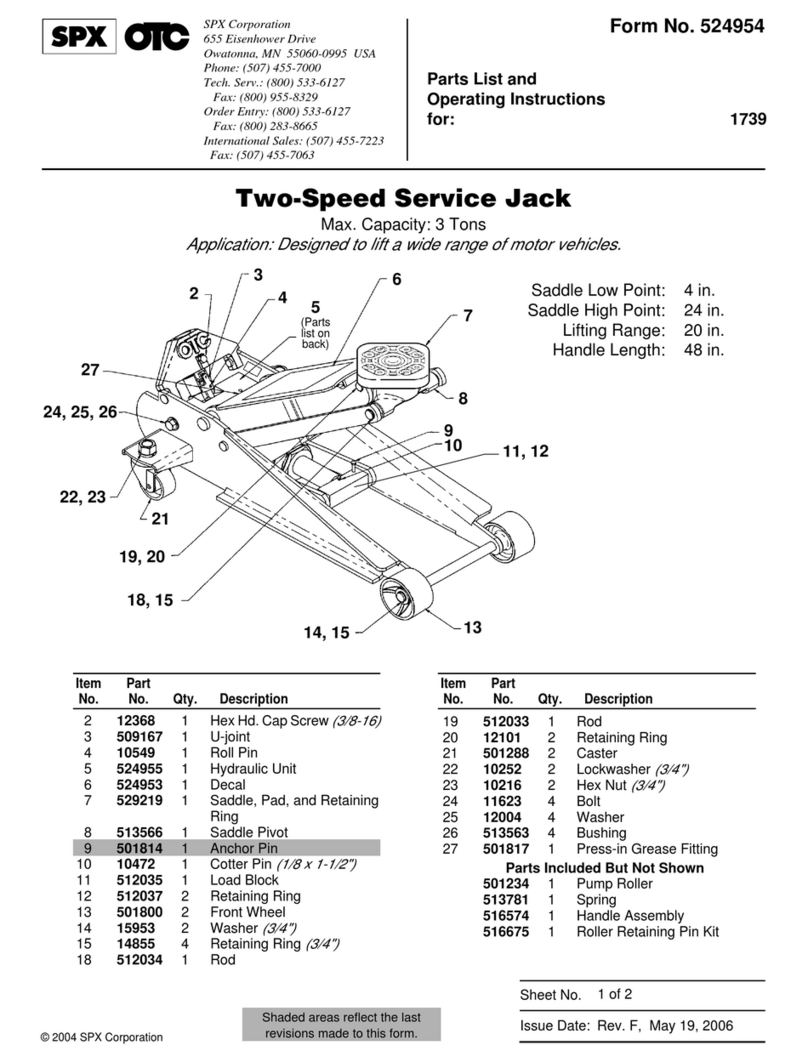 SPX 1739 operating instructions