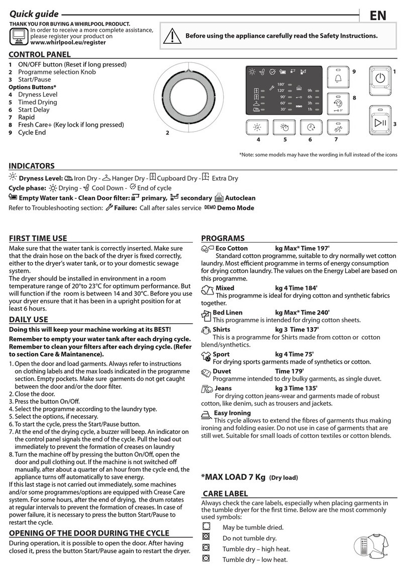 Whirlpool FT M10 71Y EU quick guide