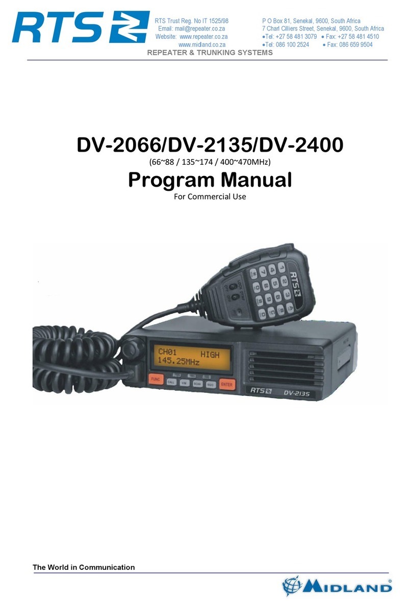 Midland DV-2066 Program manual