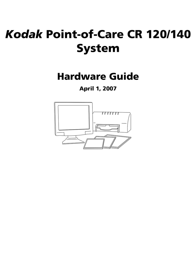 Kodak Point-of-Care CR 120 System Installation instructions