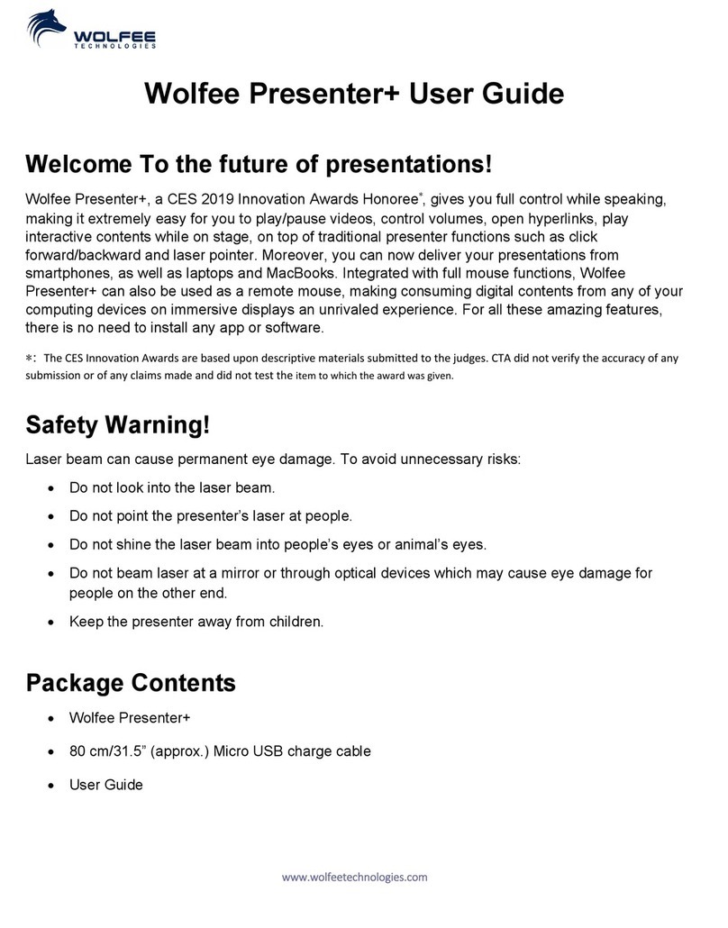 Wolfee Presenter+ user guide