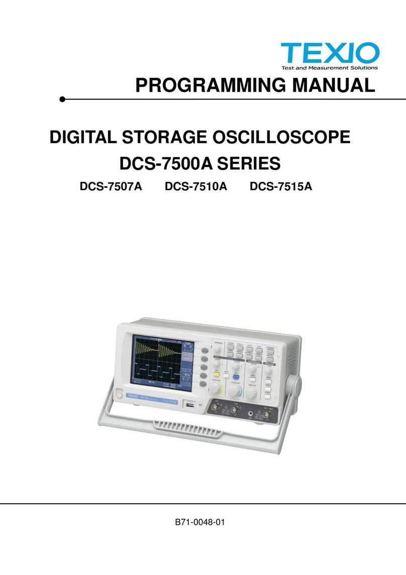 TEXIO DCS-7500A Series Programming manual