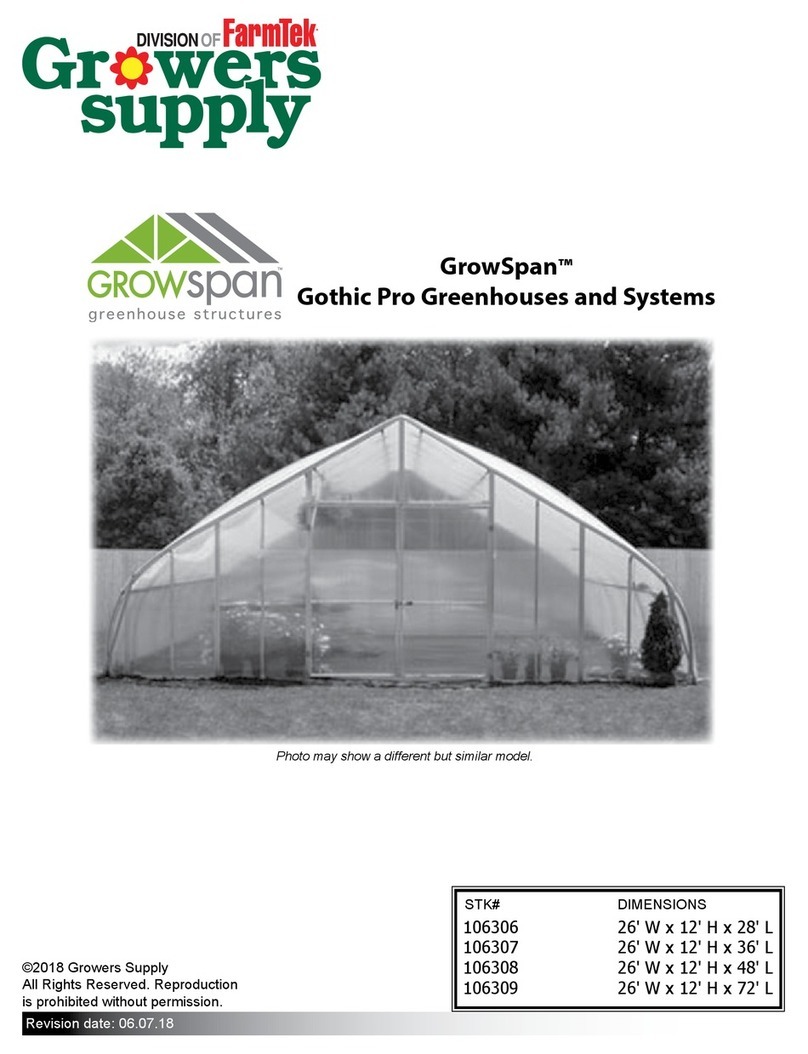 GrowSpan Gothic Pro Series user manual