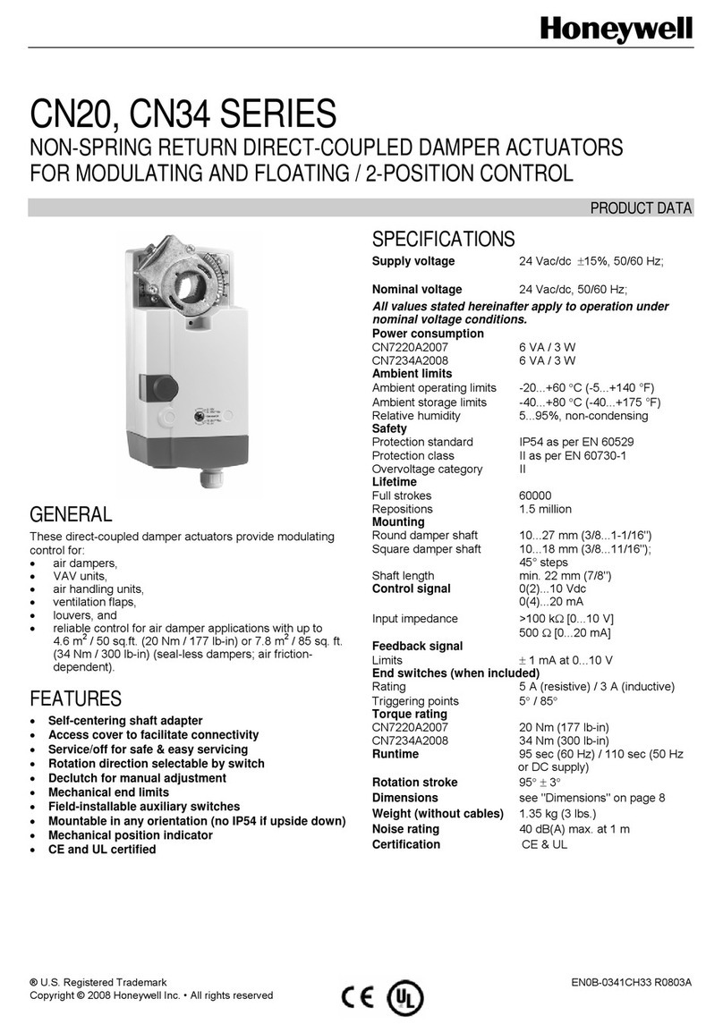 Honeywell CN34 Series Operation manual