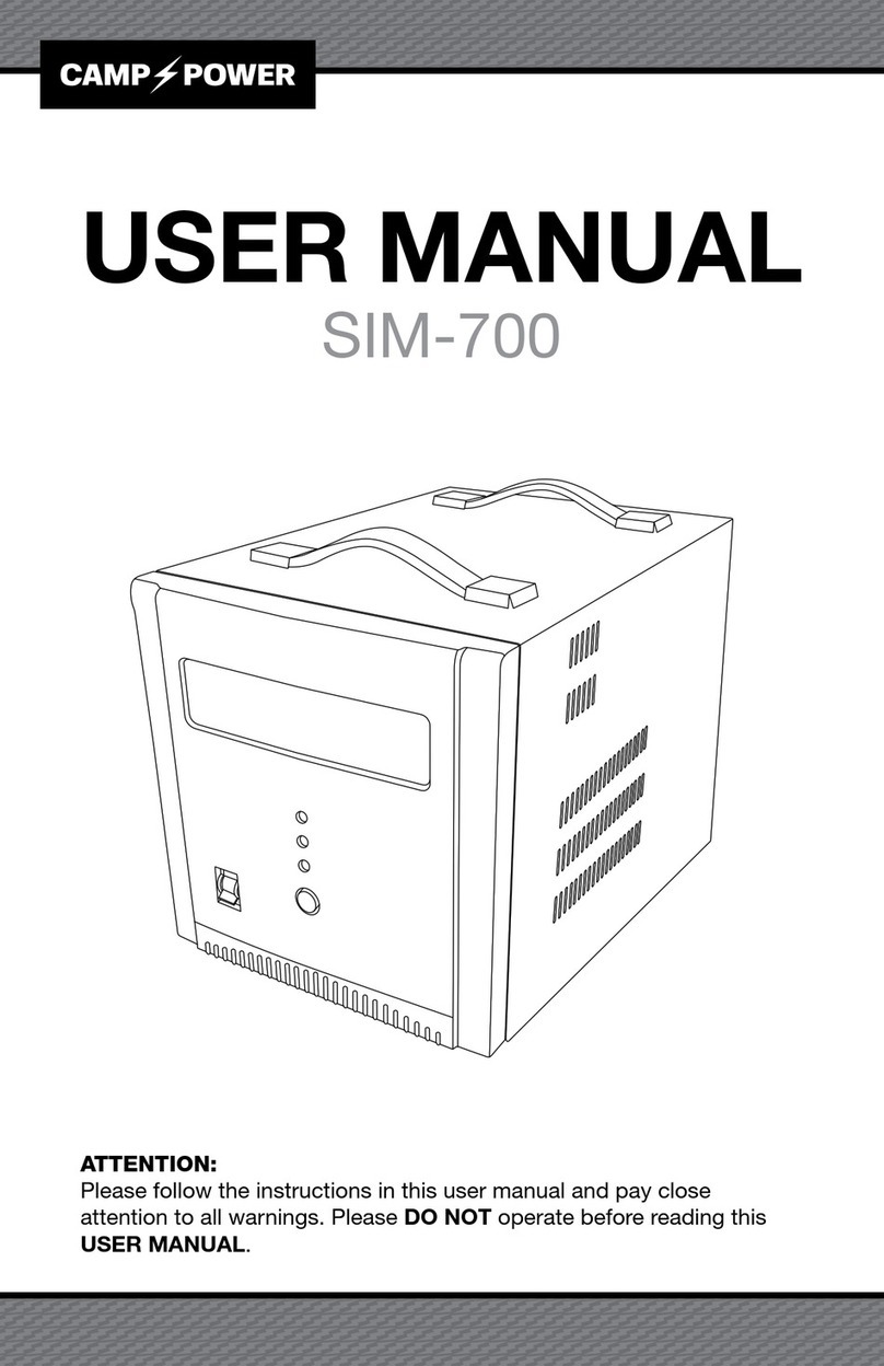 Camp Power SIM-700 user manual