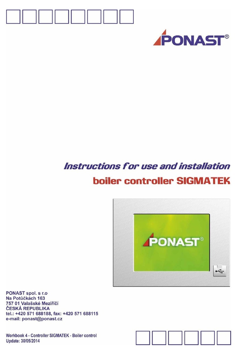 Ponast Sigmatek Instructions for use and installation