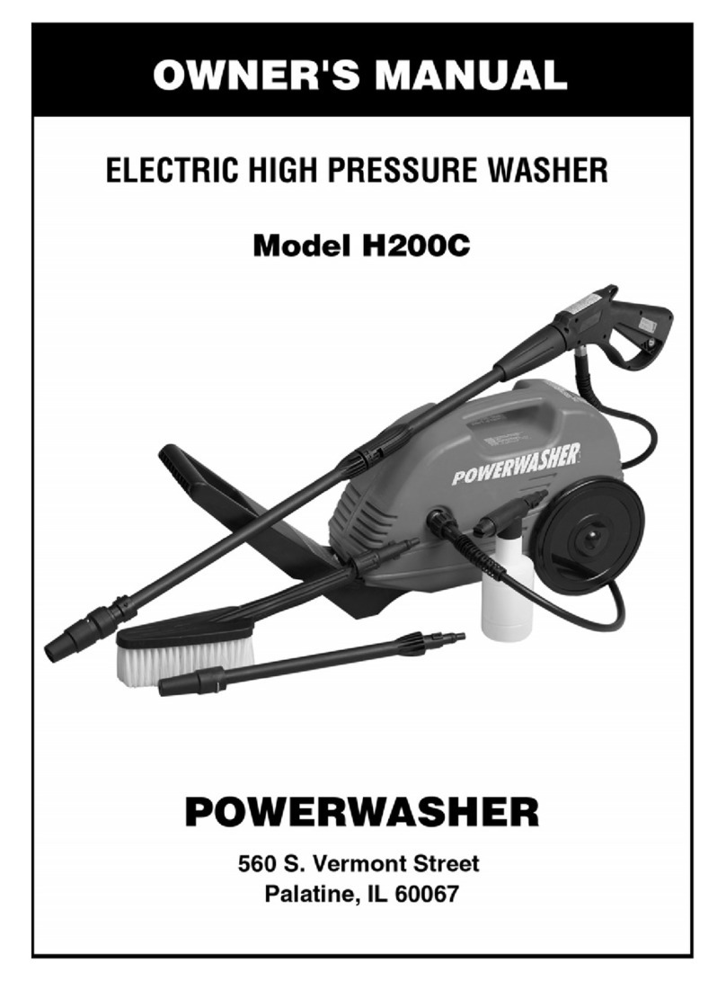 PowerWasher H200C owner's manual