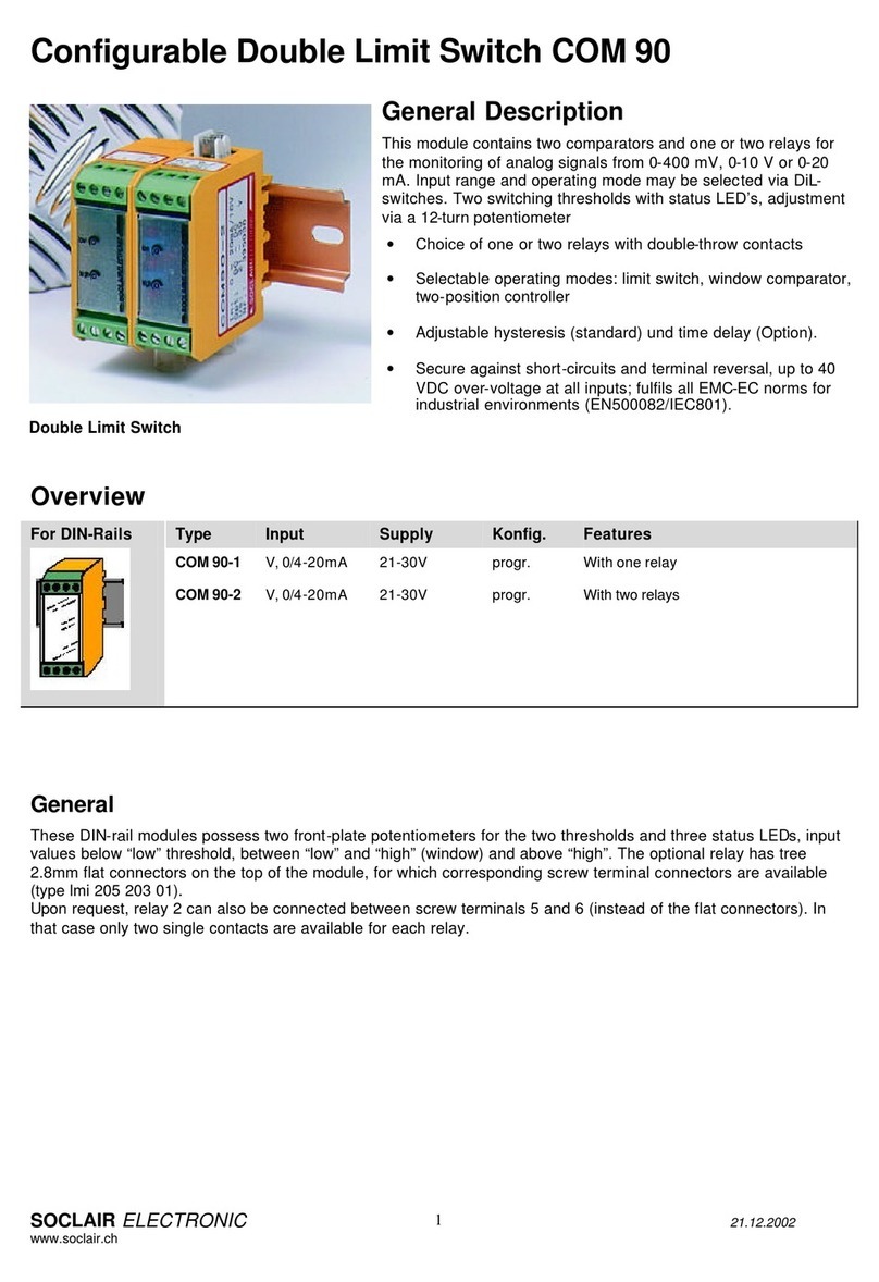Soclair Electronic COM 90 Series COM 90-1 manual