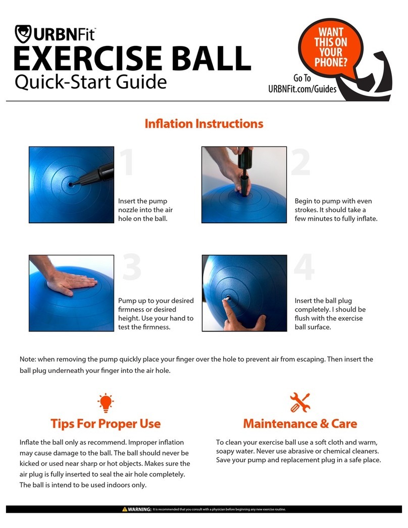 URBNfit EXERCISE BALL User manual