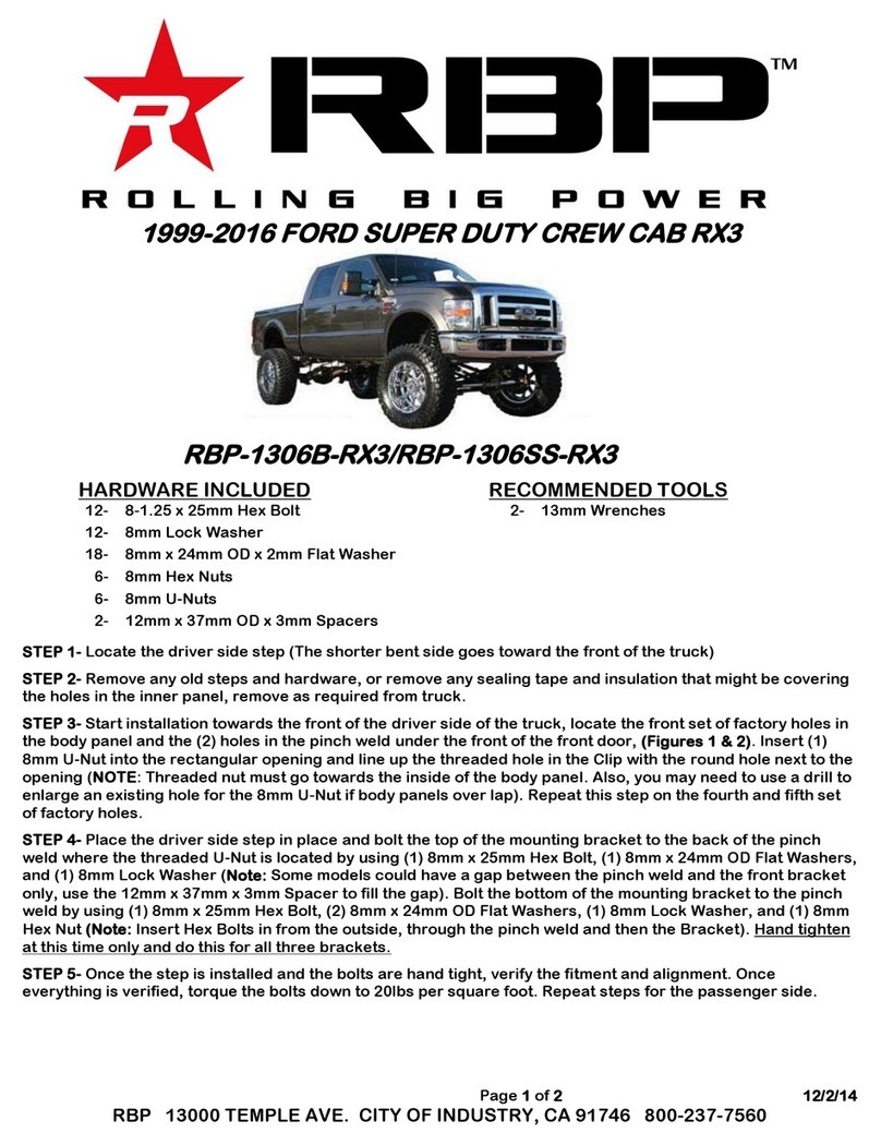 RBP RBP-1306B-RX3 User manual