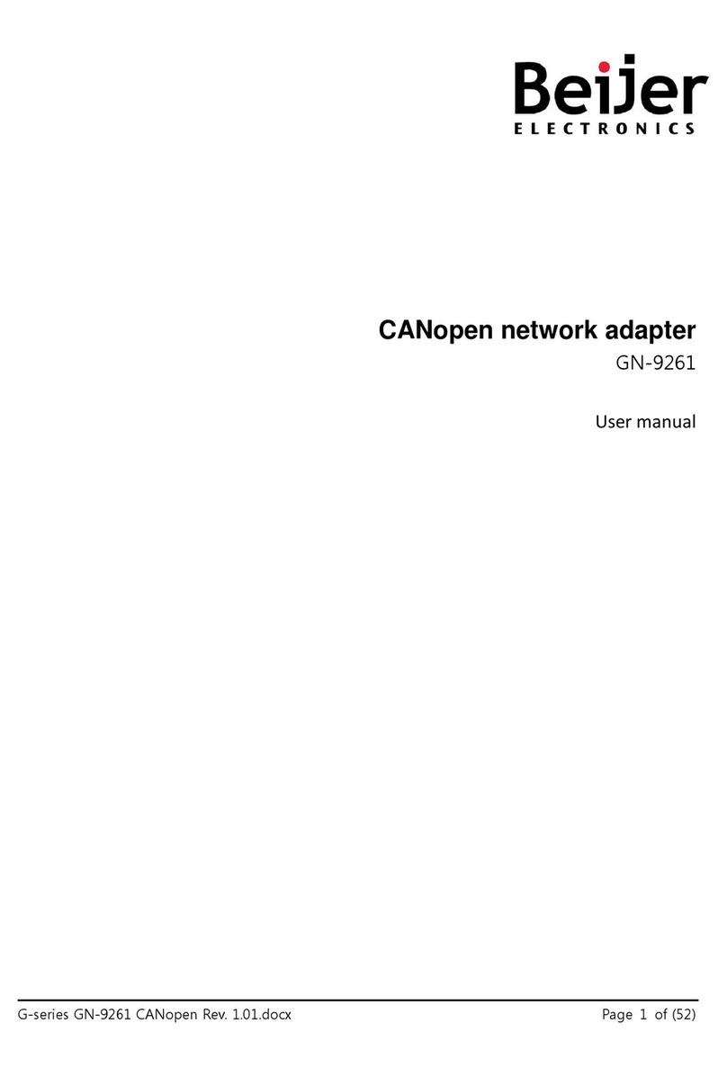 Beijer Electronics G Series user manual