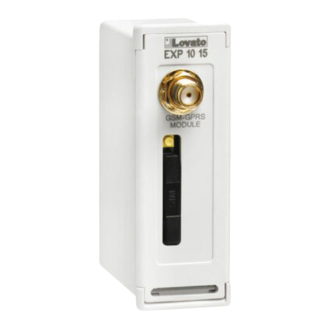 LOVATO ELECTRIC EXP10 15 User manual