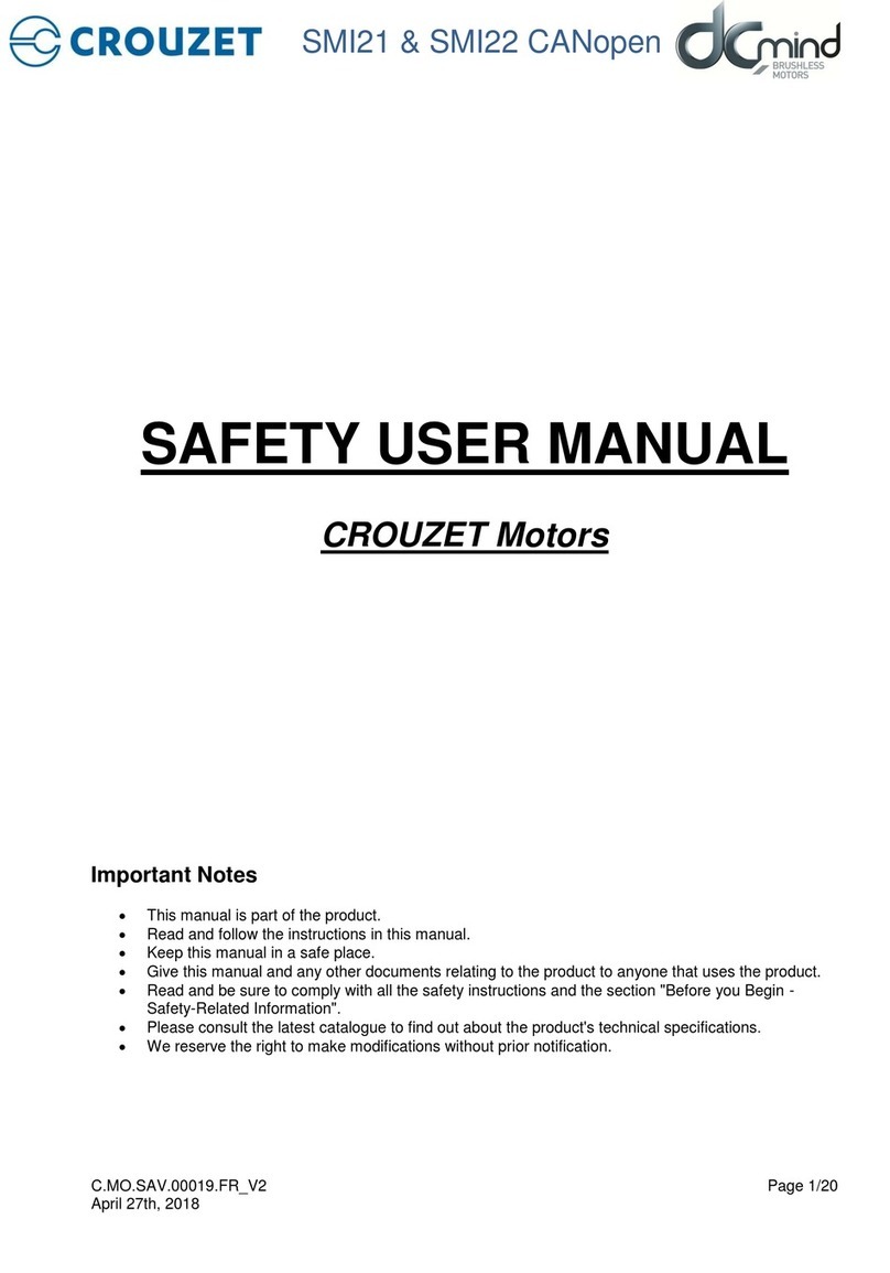 Crouzet SMI21 Series Safety user manual