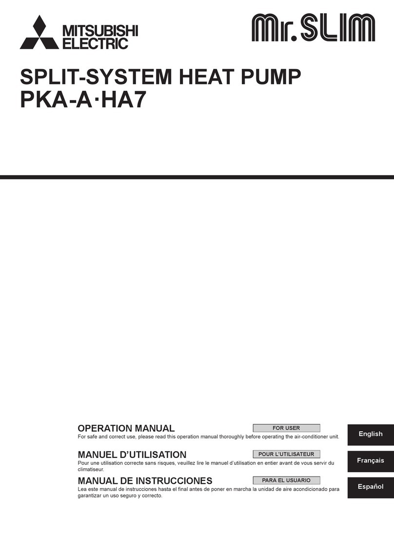 Mitsubishi Mr. Slim PKA-A-HA7 User manual
