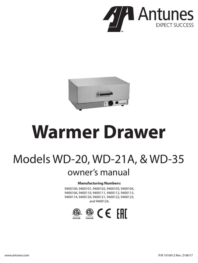 Antunes WD-20 Series owner's manual