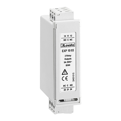 LOVATO ELECTRIC EXP10 03 User manual