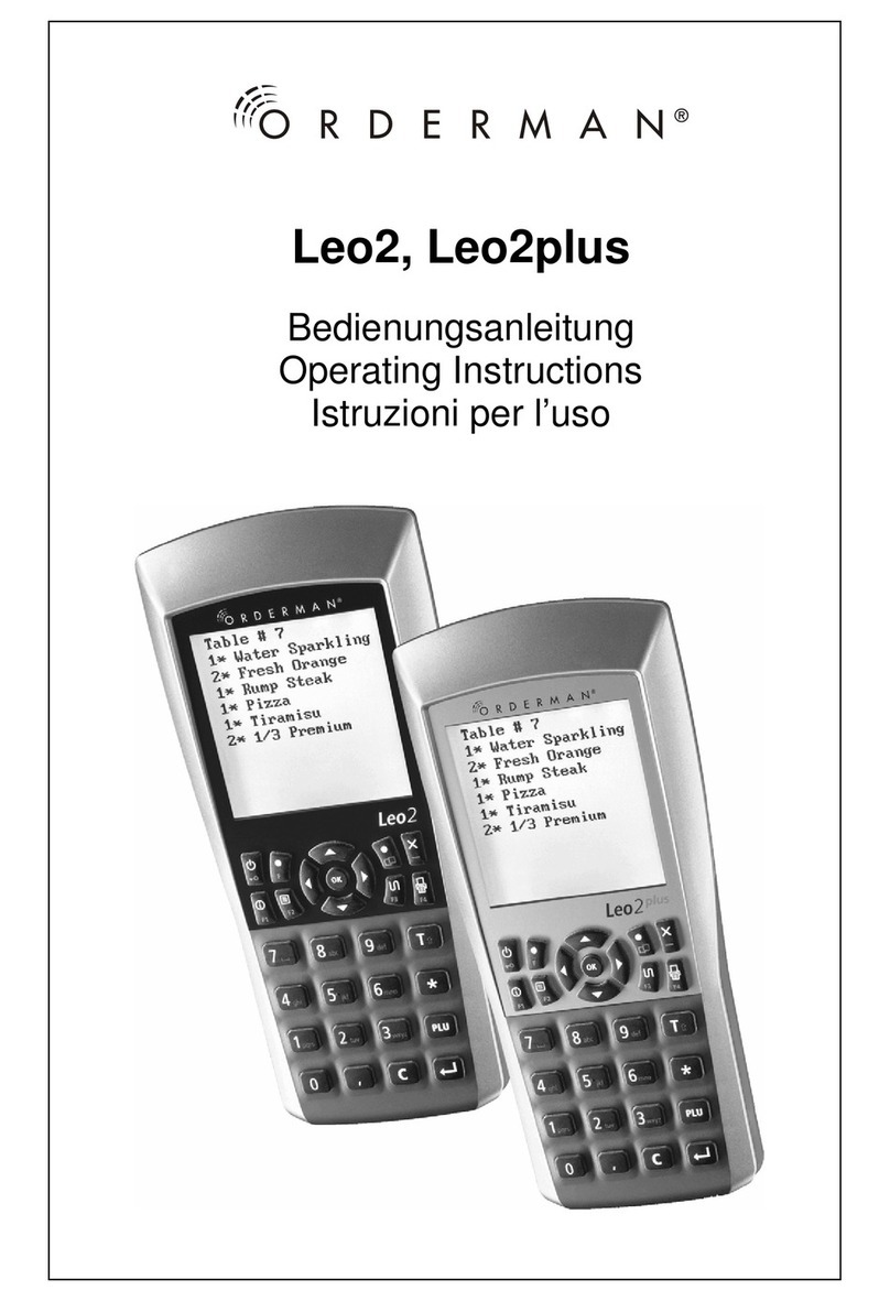 Orderman Leo2 operating instructions