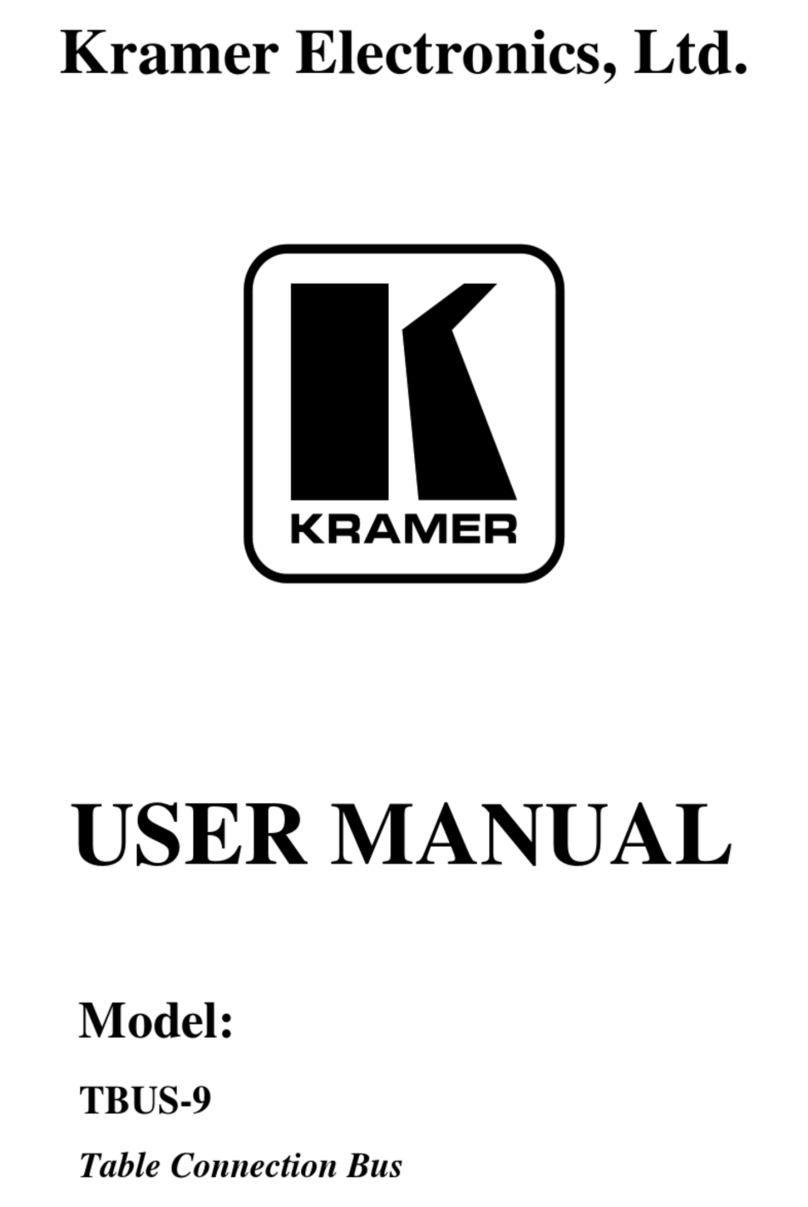 Kramer TBUS-9 user manual