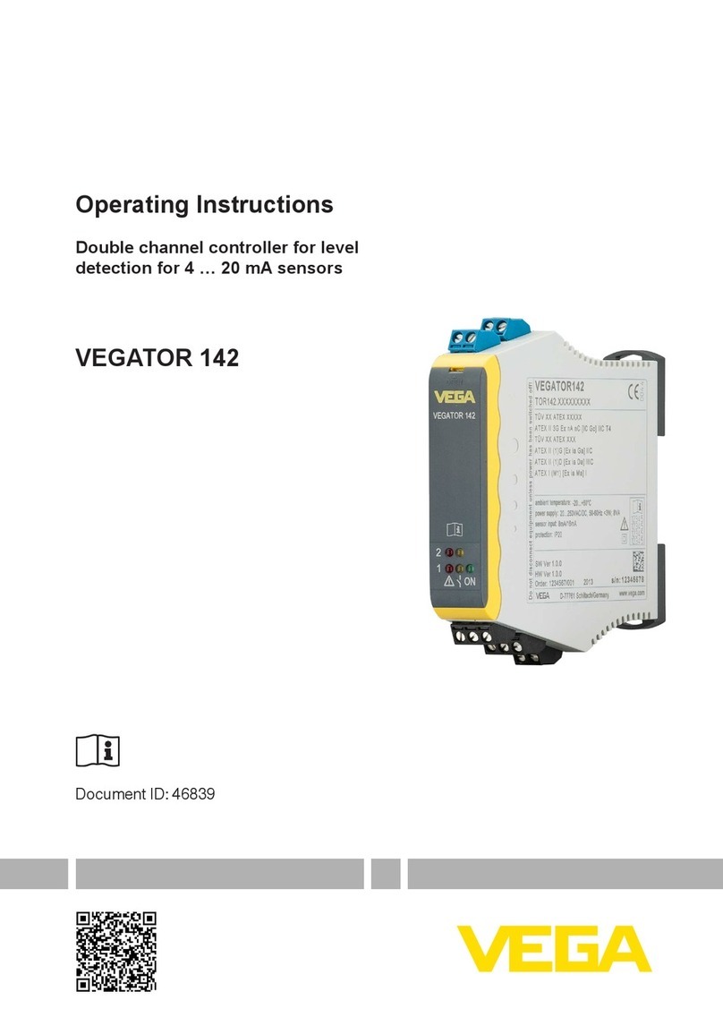 Vega VEGATOR 142 operating instructions