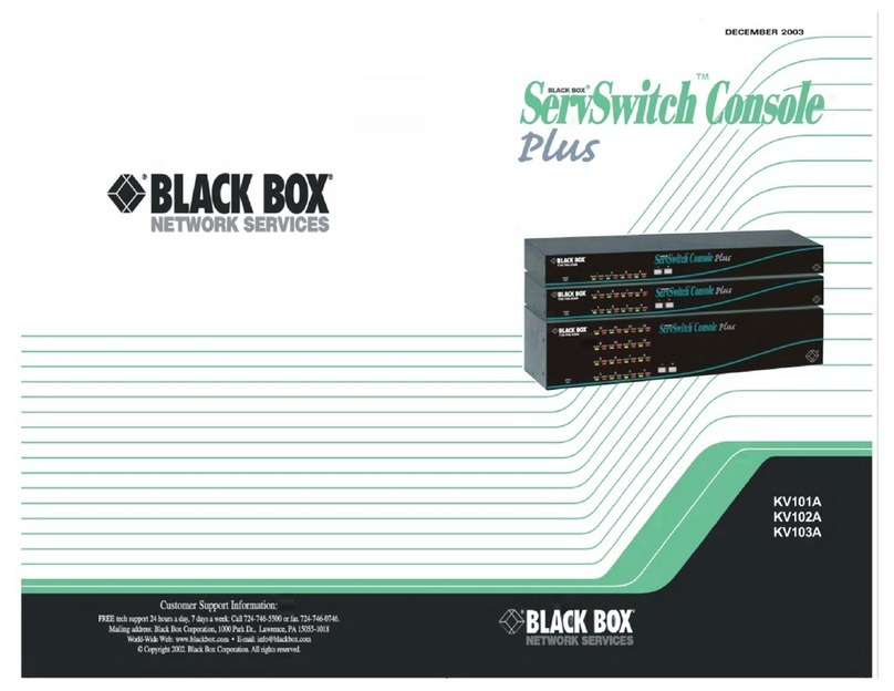 Black Box ServSwitch Plus Series User manual